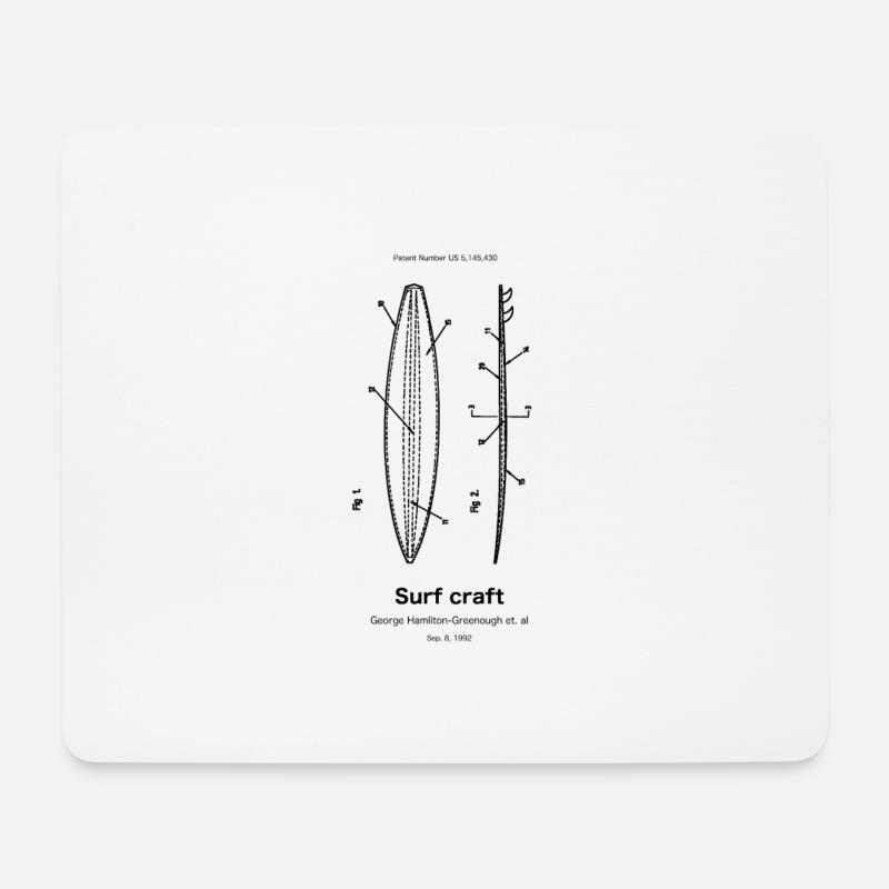 Surf craft - Mousepad (Querformat) - Weiß