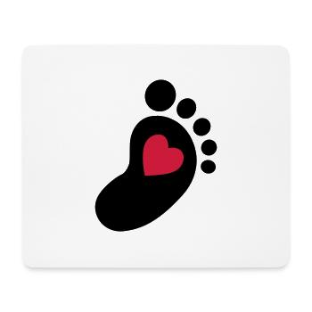 Baby foot - Mouse Pad (horizontal) - white - Front