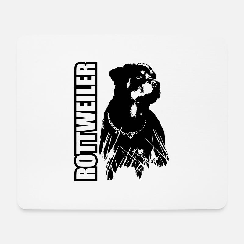Rottweiler - Mousepad (Querformat) - Weiß