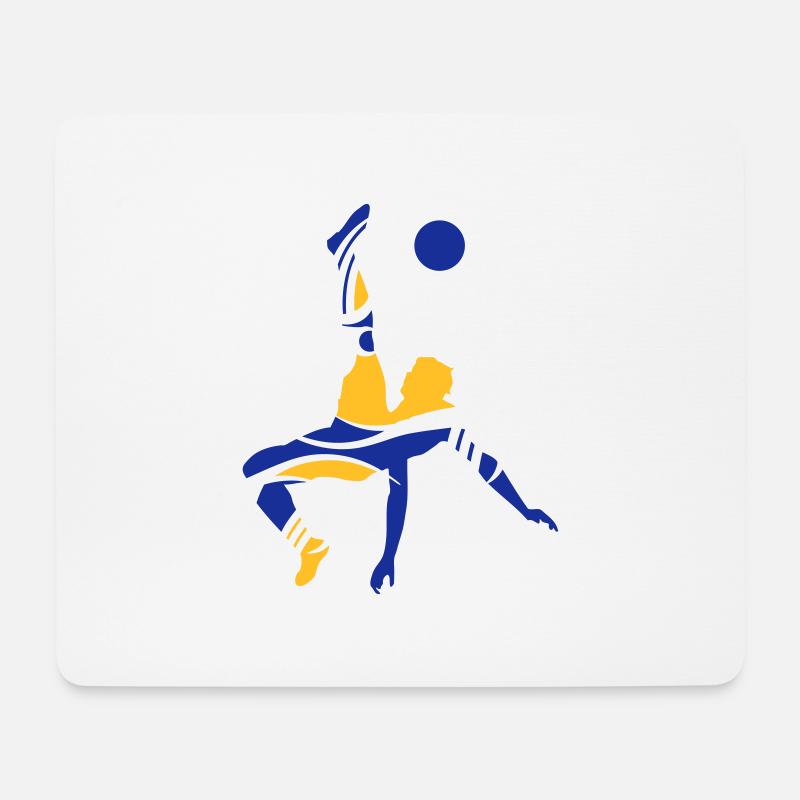 Soccer male de - Mousepad (Querformat) - Weiß