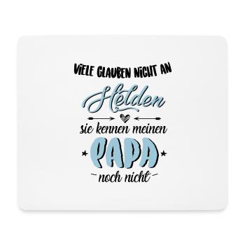 Papa Held - Mousepad (Querformat) - Weiß - Vorne