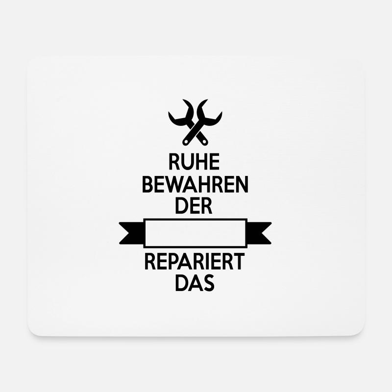 Mechaniker - Mousepad (Querformat) - Weiß