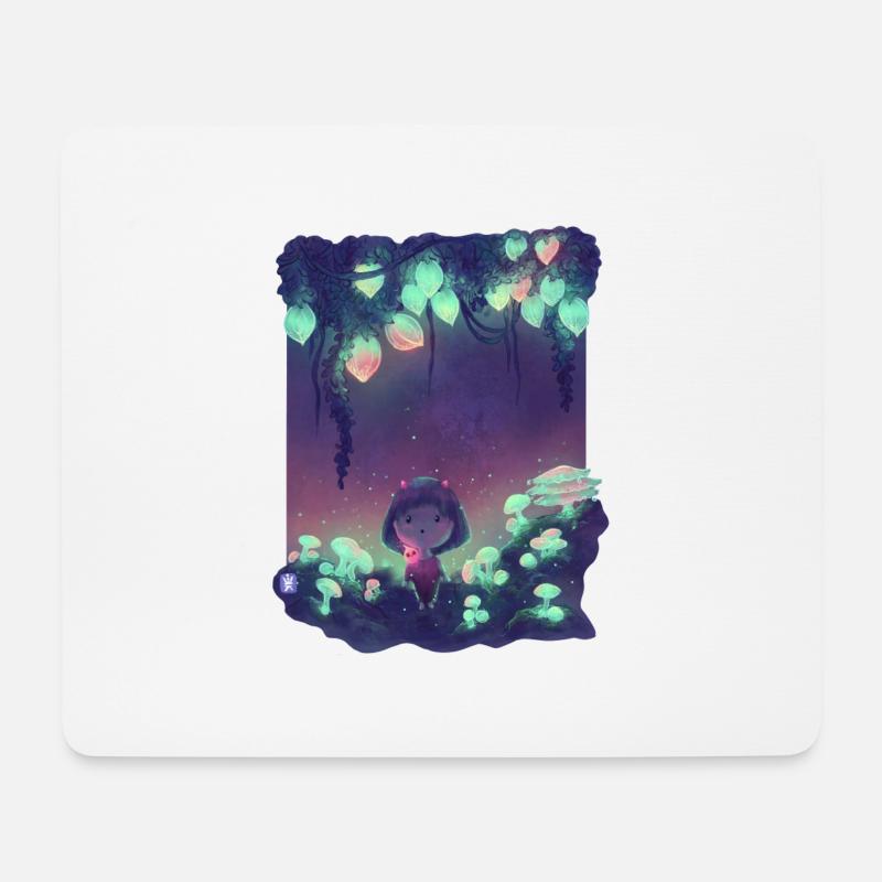 Zauberwald - Mousepad (Querformat) - Weiß