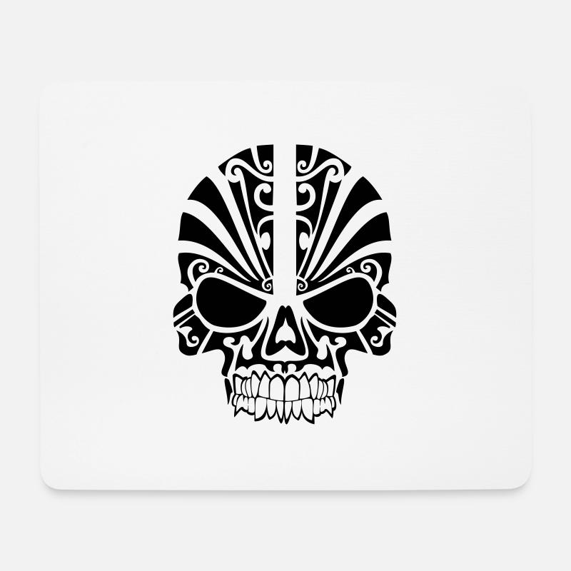 Skull - Mouse Pad (horizontal) - white