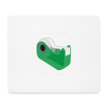 Do You Have Tape? Cuz I'm Ripped! Fitness Shredded - Mouse Pad (horizontal) - white - Front