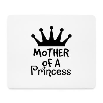 Mère Princesse Maman Fille Enfant Fête des mères - Tapis de souris (format paysage) - blanc - Devant