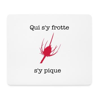 ressentiment - Tapis de souris (format paysage) - blanc - Devant