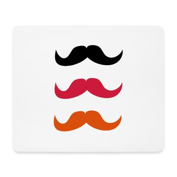Moustaches pour l'Allemagne - Tapis de souris (format paysage) - blanc - Devant