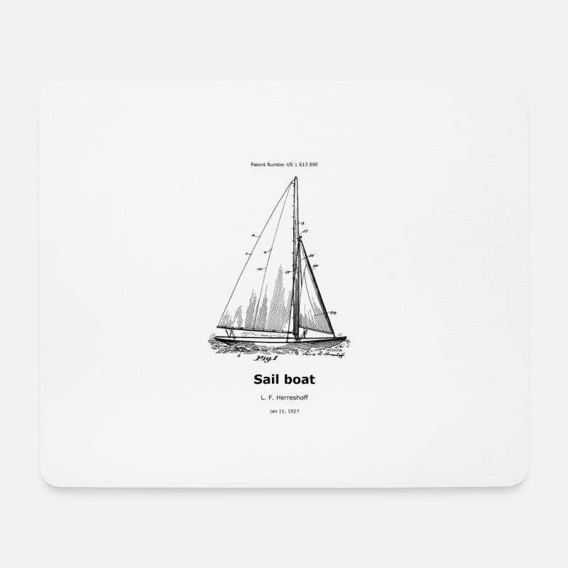 Sail boat - Mouse Pad (horizontal) - white