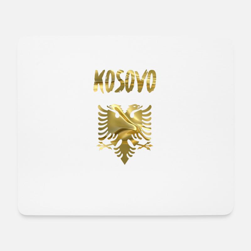 Kosovo - Mousepad (Querformat) - Weiß