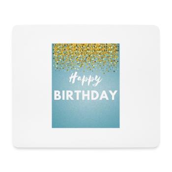 Happy Birthday - Mousepad (Querformat) - Weiß - Vorne