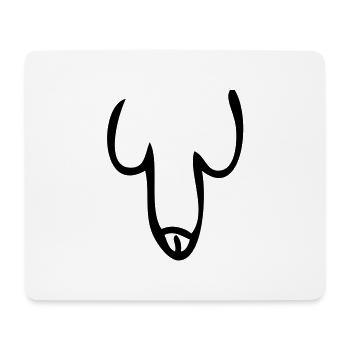 Penis - Mouse Pad (horizontal) - white - Front