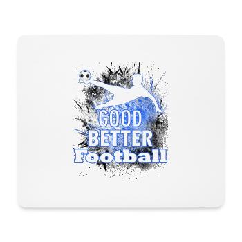 Match de football - Tapis de souris (format paysage) - blanc - Devant