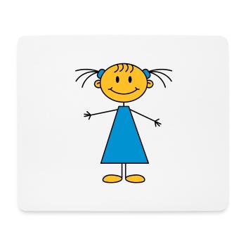 girl - Tapis de souris (format paysage) - blanc - Devant
