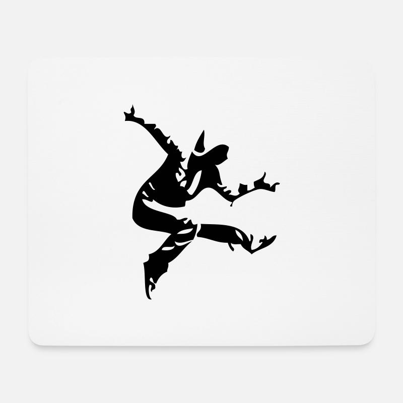 taenzer_2 - Mousepad (Querformat) - Weiß
