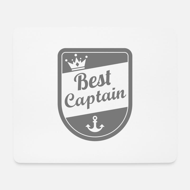 best captain - Mousepad (Querformat) - Weiß