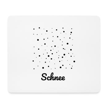 Neige, Hiver, Noël, flocons de neige, idée - Tapis de souris (format paysage) - blanc - Devant