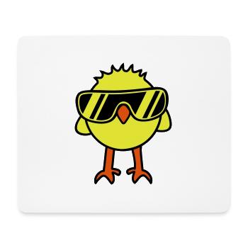 Cool Chick - Mousepad (Querformat) - Weiß - Vorne