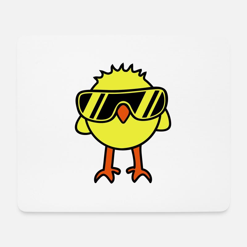Cool Chick - Mousepad (Querformat) - Weiß