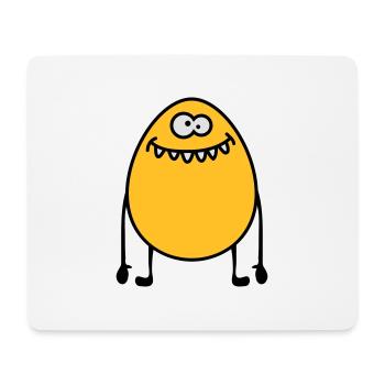 Egg Monster - Mousepad (Querformat) - Weiß - Vorne