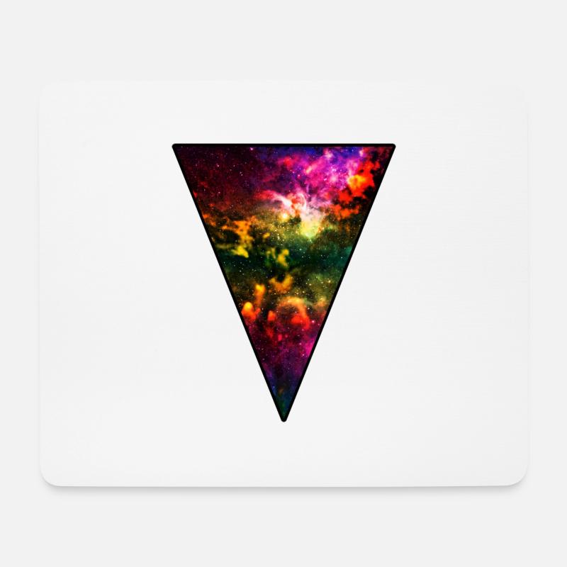 Hipster Universe - Mousepad (Querformat) - Weiß