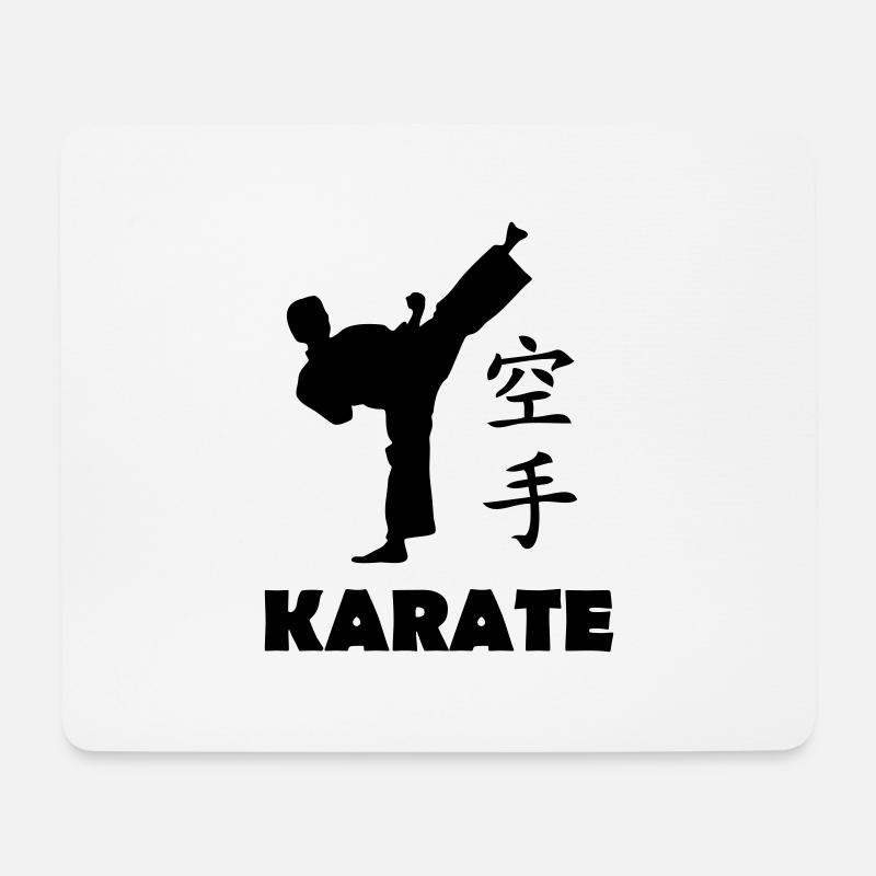 karate - Mousepad (Querformat) - Weiß