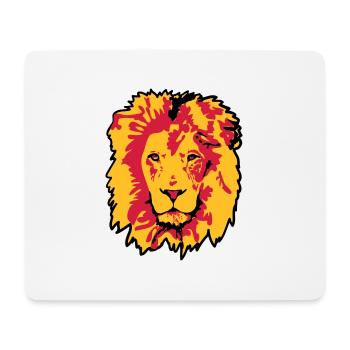 lion - Tapis de souris (format paysage) - blanc - Devant