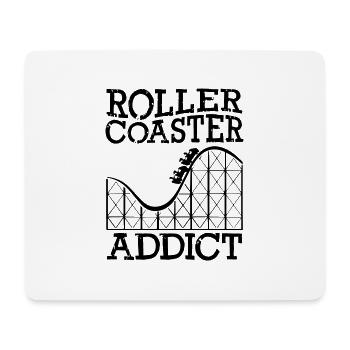 Roller Coaster Addict - Mouse Pad (horizontal) - white - Front