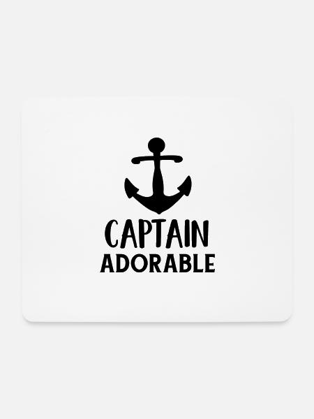 captain - Mousepad (Querformat) - Weiß