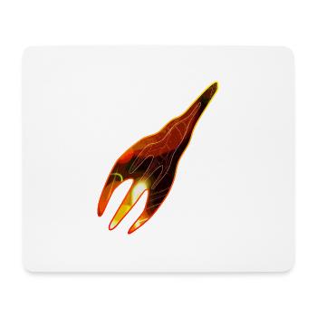 Psy Rocket - Mousepad (Querformat) - Weiß - Vorne