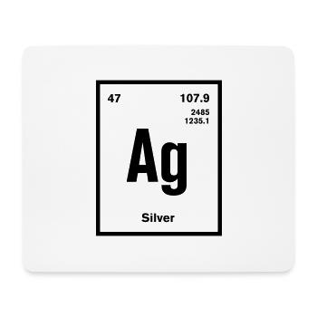 Silver Element im Periodensystem - Mousepad (Querformat) - Weiß - Vorne