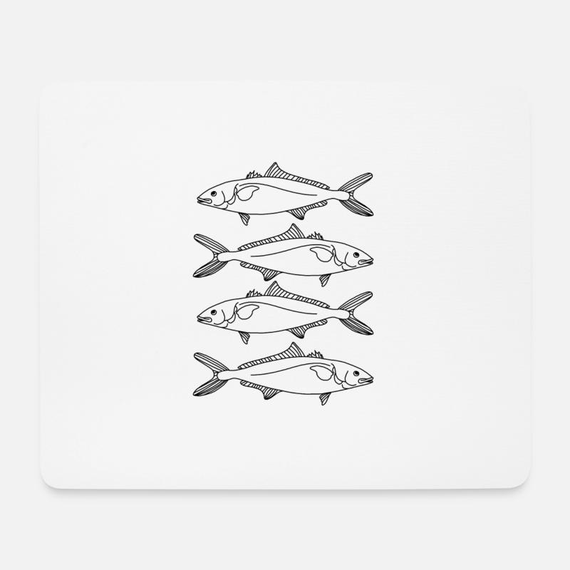 Dorsch Fisch - Mousepad (Querformat) - Weiß
