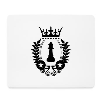 dame_schach_symbol - Tapis de souris (format paysage) - blanc - Devant