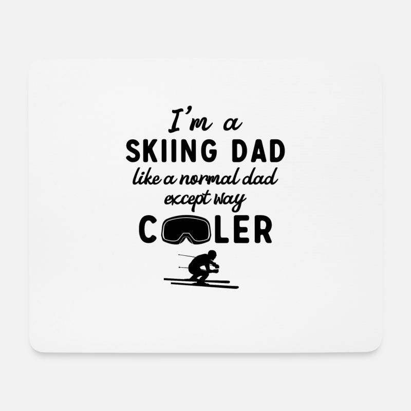 I m a Skiing Dad - Mouse Pad (horizontal) - white