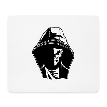 Horror gesicht monster kapuze - Mousepad (Querformat) - Weiß - Vorne