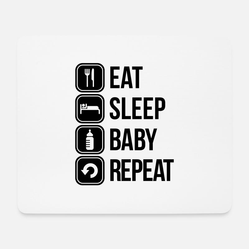 baby - Mousepad (Querformat) - Weiß