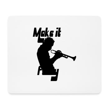 Trompettiste Funk - Tapis de souris (format paysage) - blanc - Devant