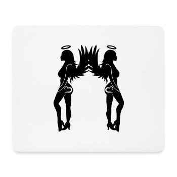 sexy_angel_woman_02 - Mousepad (Querformat) - Weiß - Vorne