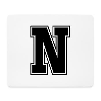 n - Mousepad (Querformat) - Weiß - Vorne