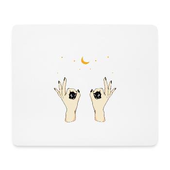 Mains étranges - Tapis de souris (format paysage) - blanc - Devant