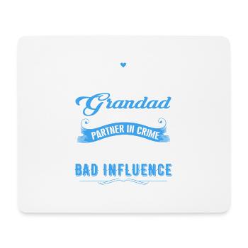 They Call Me Grandad Partner In Crime Funny - Mouse Pad (horizontal) - white - Front