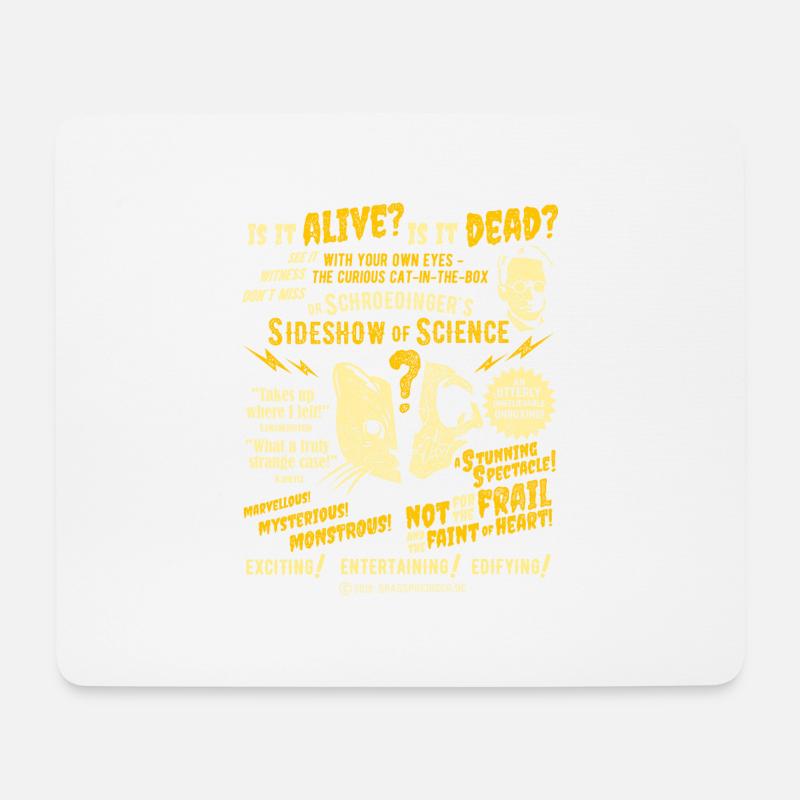 Schrödingers Katze Sideshow - Mousepad (Querformat) - Weiß
