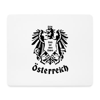 Österreich - Mousepad (Querformat) - Weiß - Vorne