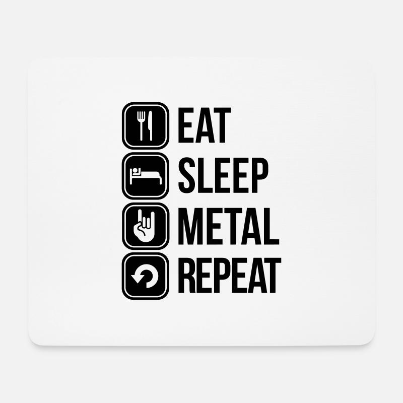 heavy metal - Mouse Pad (horizontal) - white