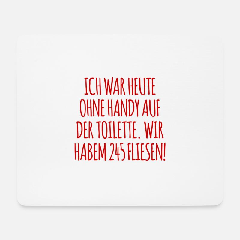 wir haben 245 Fliesen - Mousepad (Querformat) - Weiß