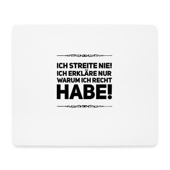 Besserwisser - Mousepad (Querformat) - Weiß - Vorne
