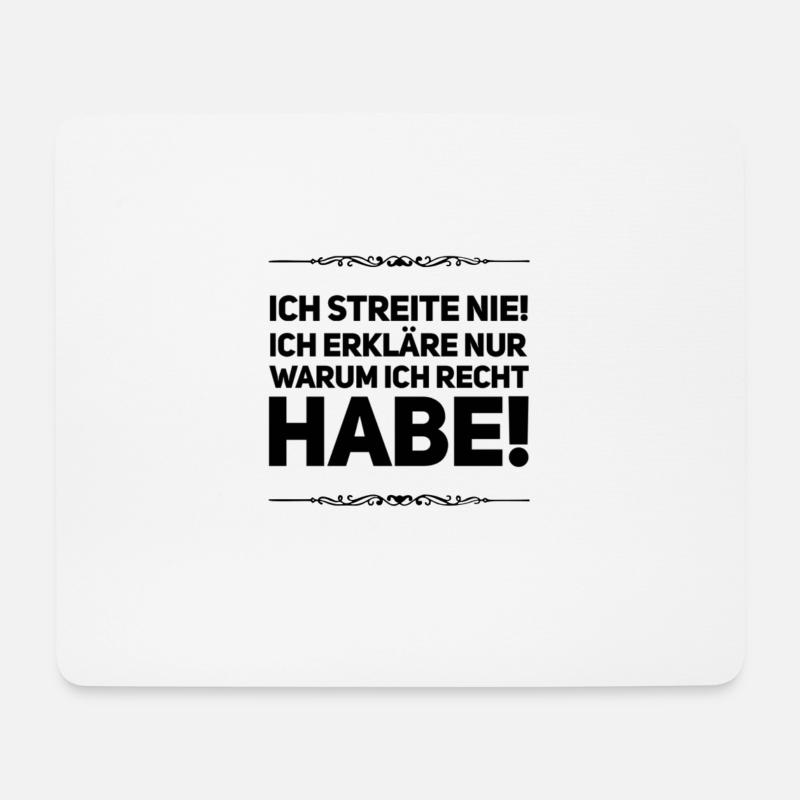 Besserwisser - Mousepad (Querformat) - Weiß