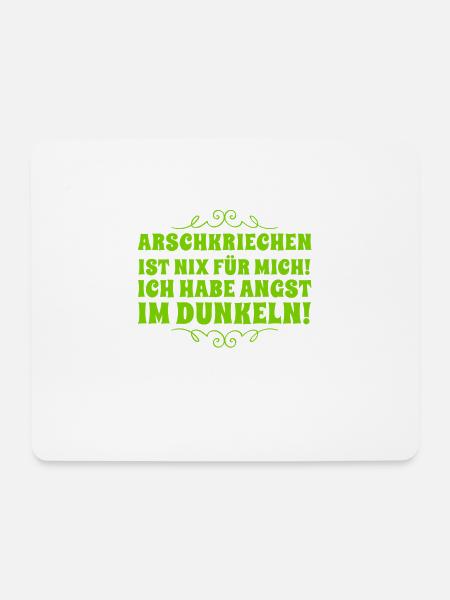 Arschkriechen ist nix für mich - Mousepad (Querformat) - Weiß