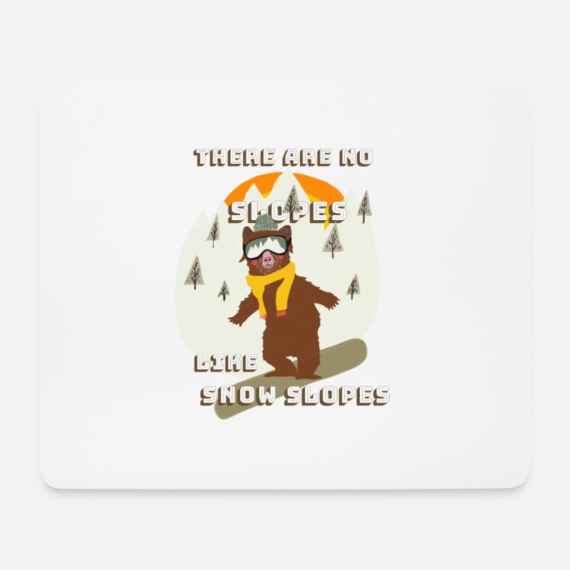 slopes - Mouse Pad (horizontal) - white