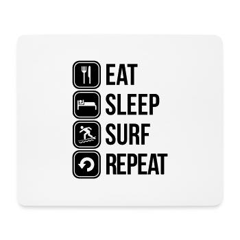 surfing - Mousepad (Querformat) - Weiß - Vorne